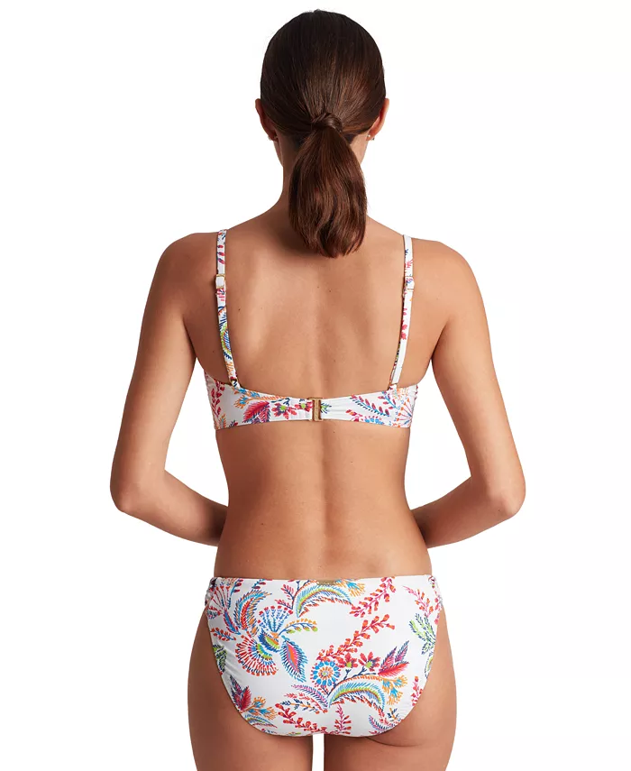 Lauren Ralph Lauren Women's Printed Twist-Front Underwire Bikini Top & Twist-Side Hipster Bikini Bottoms Women's Fashion Shoes & Accessories