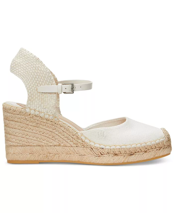 Lauren Ralph Lauren Women's Robby Espadrille Wedge Pumps Women's Fashion Shoes & Accessories
