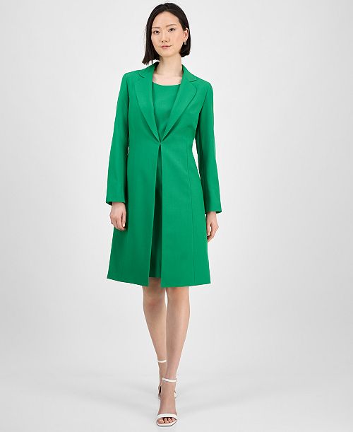 Le Suit Women's Elongated Blazer Dress Suit Regular & Petite Women's Fashion Shoes & Accessories