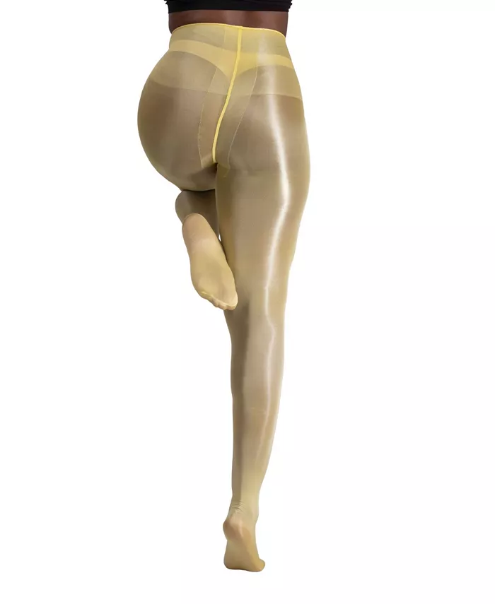 LECHERY Women's Lustrous Silky Shiny 20 Denier Sheer High-Waist Pantyhose Tights SKU11002-PK Women's Fashion Shoes & Accessories