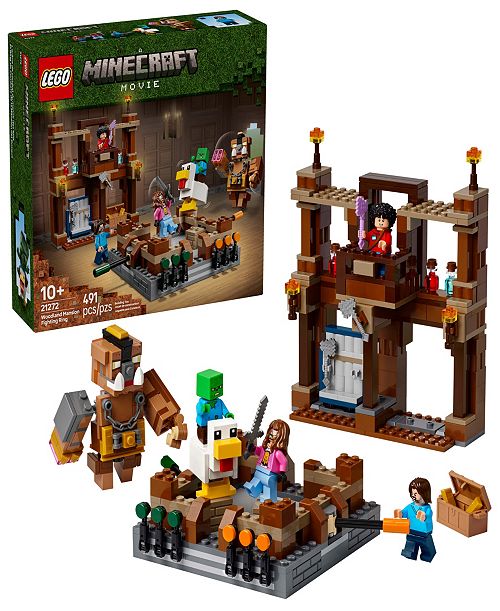 LEGO® Minecraft Woodland Mansion Fighting Ring Building Set 21272 491 Pieces All Toys