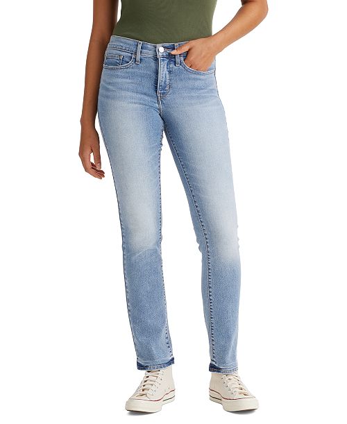 Levi's 314 Shaping Slimming Straight Leg Mid Rise Jeans Women's Fashion Shoes & Accessories