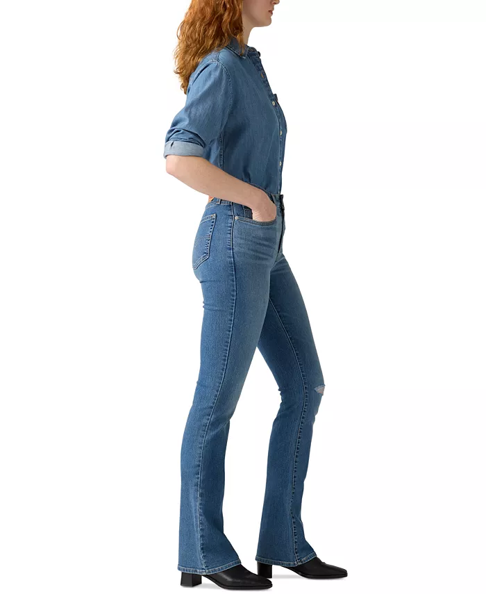 Levi's 725 High-Waist Classic Stretch Bootcut Jeans Women's Fashion Shoes & Accessories