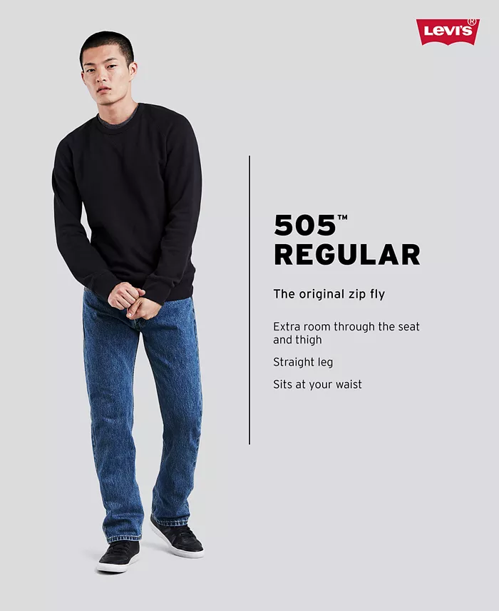 Levi's Men's 505™ Regular Fit Jeans Men's Fashion & Accessories