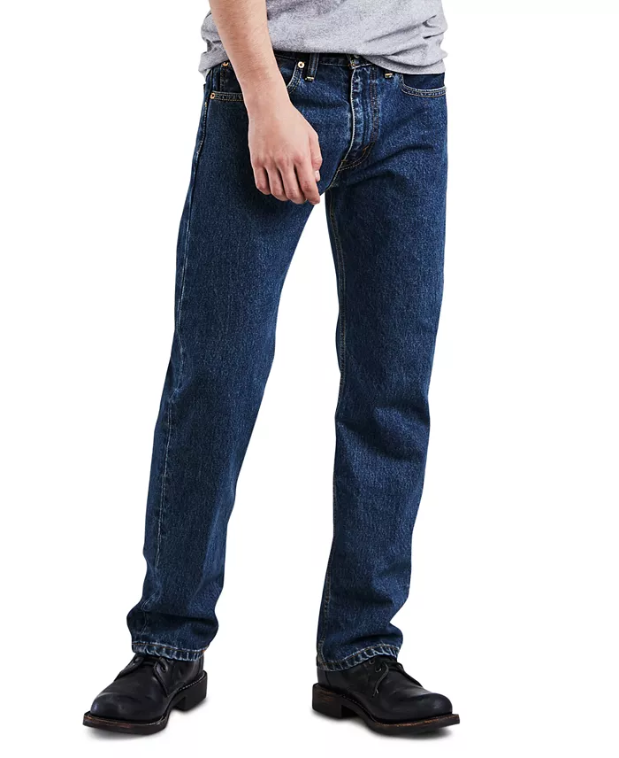 Levi's Men's 505™ Regular Fit Non-Stretch Jeans Men's Fashion & Accessories