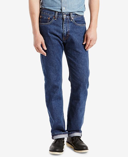 Levi's Men's 505™ Regular Fit Non-Stretch Jeans Men's Fashion & Accessories