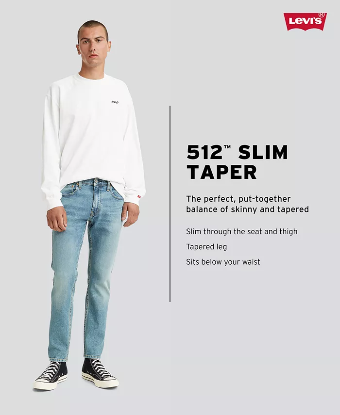 Levi's Men's 512™ Slim Taper Eco Performance Jeans Men's Fashion & Accessories