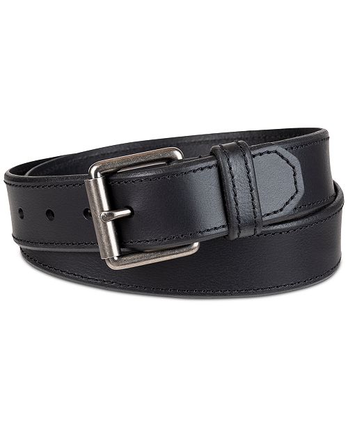 Levi's Men's Beveled-Edge Leather Belt Men's Fashion & Accessories