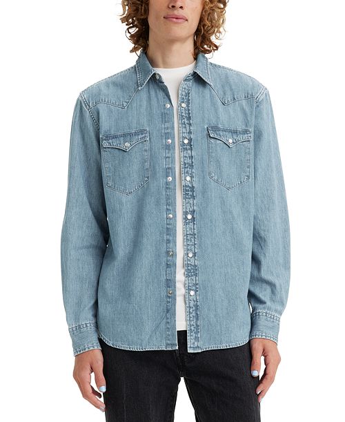 Levi's Men's Classic Standard Fit Western Shirt Men's Fashion & Accessories