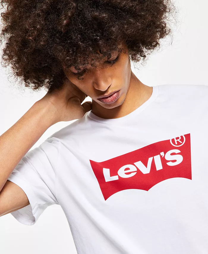Levi's Men's Graphic Logo Batwing Short Sleeve T-shirt Men's Fashion & Accessories