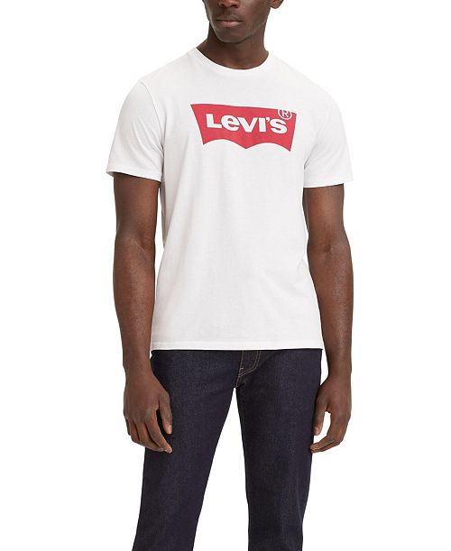 Levi's Men's Graphic Logo Batwing Short Sleeve T-shirt Men's Fashion & Accessories