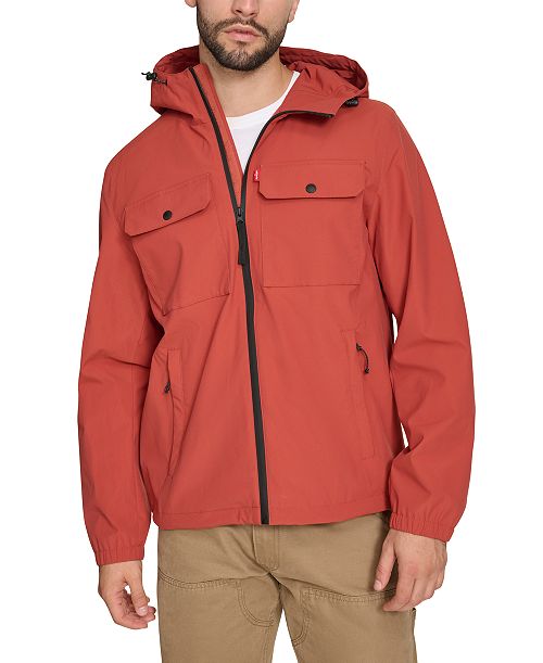 Levi's Men's Hooded Rain Jacket Men's Fashion & Accessories