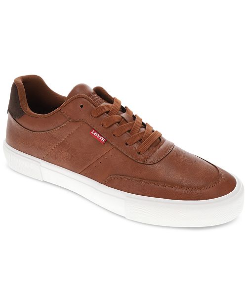 Levi's Men's Munro Faux-Leather Retro Low Top Sneakers Men's Shoes
