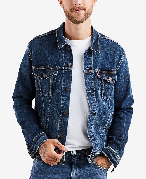 Levi's Men's Regular Fit Stretch Denim Trucker Jacket Men's Fashion & Accessories