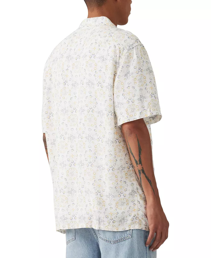 Levi's Men's Relaxed-Fit Camp Collar Shirt Men's Fashion & Accessories