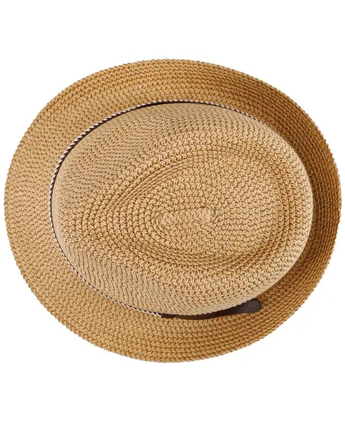 Levi's Men's Two-Tone Straw Fedora Hat Men's Fashion & Accessories