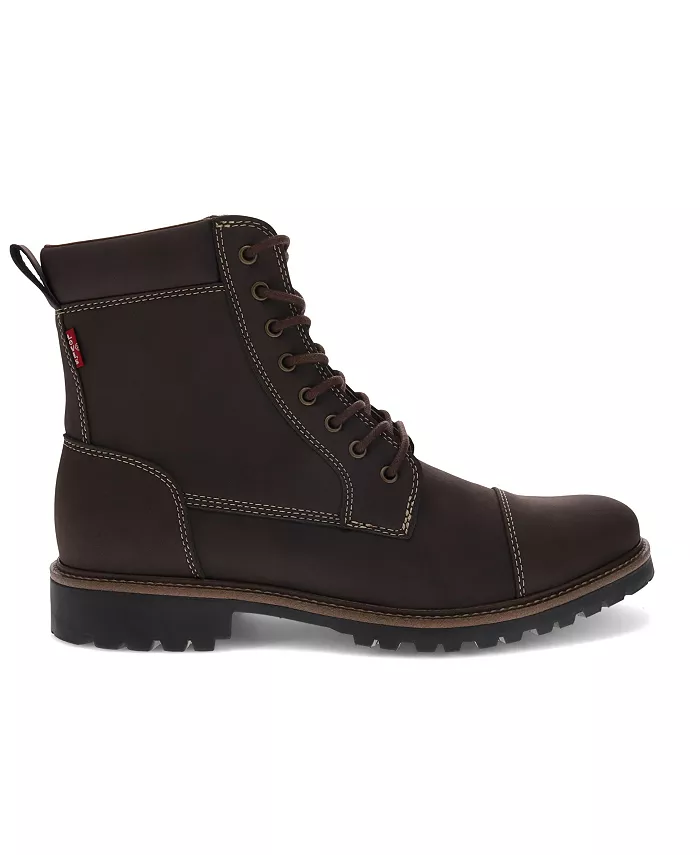 Levi's Men's Wyatt Faux Leather Lace-Up Boots Men's Shoes
