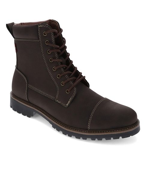 Levi's Men's Wyatt Faux Leather Lace-Up Boots Men's Shoes
