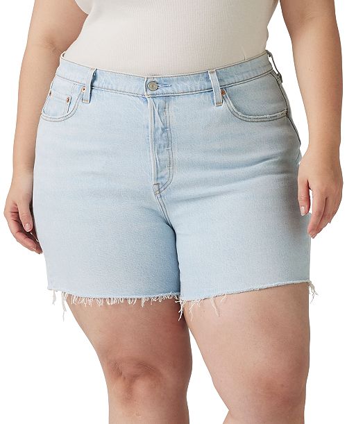 Levi's Plus Size 501® Original High-Rise Shorts Women's Fashion Shoes & Accessories