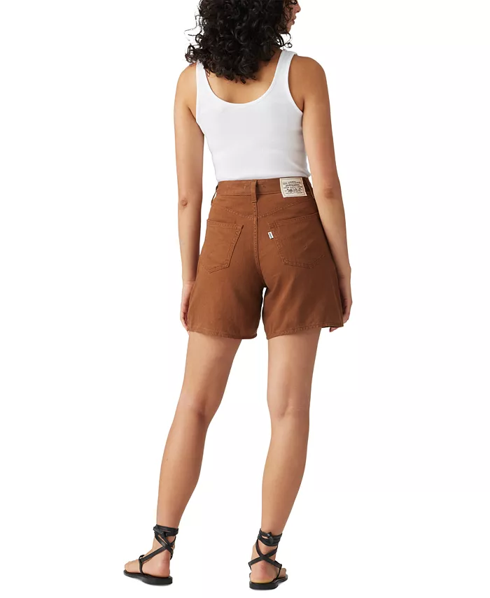 Levi's Premium Women's Cotton High Rise Baggy Shorts Women's Fashion Shoes & Accessories