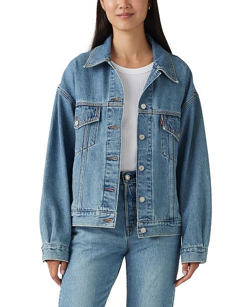 Levi's Women's '90s Denim Trucker Jacket Women's Fashion Shoes & Accessories