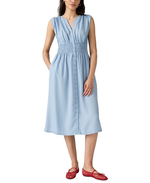 Levi's Women's Bettina Sleeveless Midi Dress Women's Fashion Shoes & Accessories