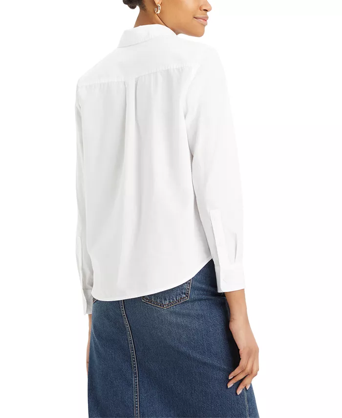 Levi's Women's Classic Fit Button-Front Shirt Women's Fashion Shoes & Accessories