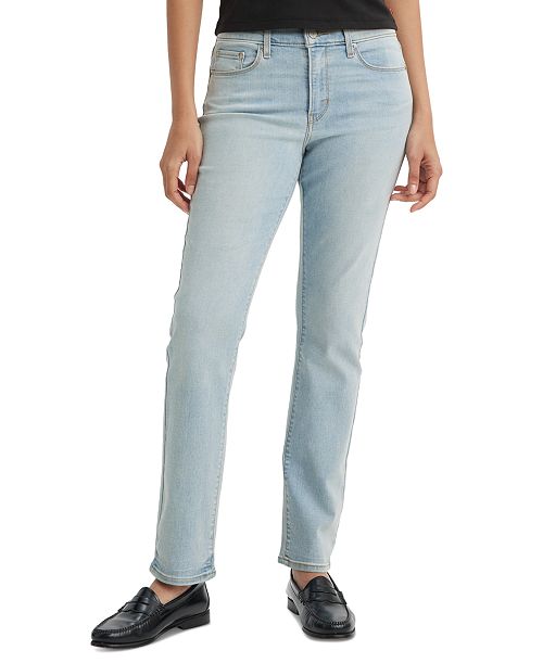 Levi's Women's Classic Mid Rise Straight-Leg Jeans Women's Fashion Shoes & Accessories
