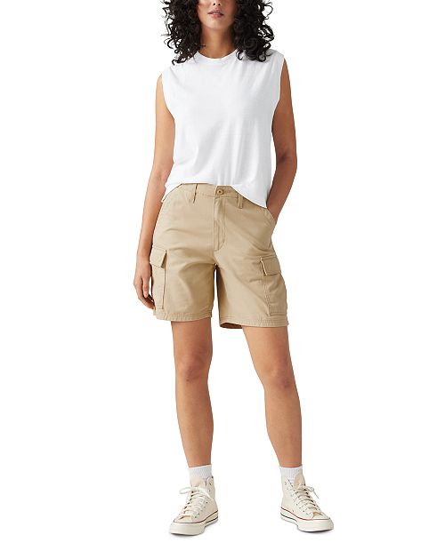 Levi's Women's Cotton '94 Baggy Cargo Shorts Women's Fashion Shoes & Accessories