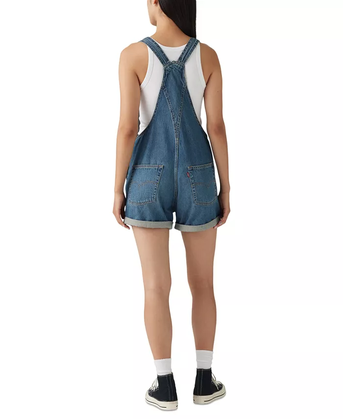 Levi's Women's Denim Cotton Romper Women's Fashion Shoes & Accessories