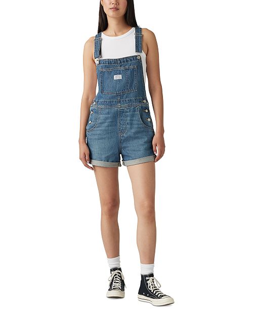 Levi's Women's Denim Cotton Romper Women's Fashion Shoes & Accessories