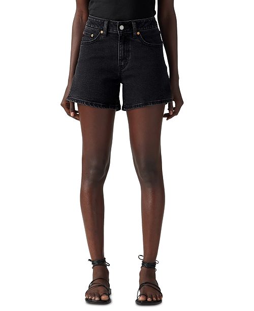 Levi's Women's Mid-Rise A-Line Denim Shorts Women's Fashion Shoes & Accessories