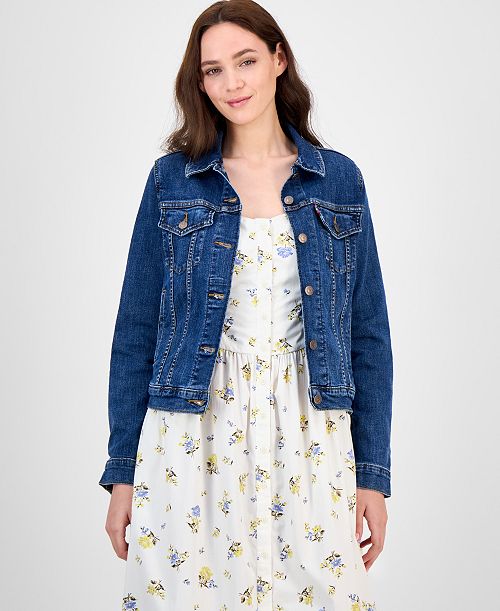 Levi's Women's Original Cotton Denim Trucker Jacket Women's Fashion Shoes & Accessories