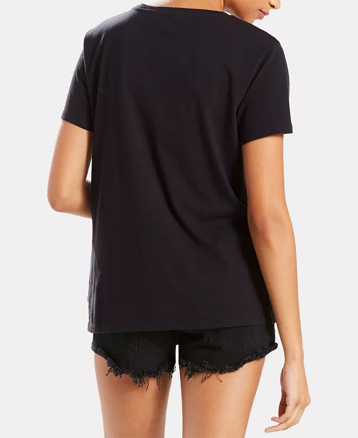 Levi's Women's Perfect Graphic Logo Cotton T-shirt Women's Fashion Shoes & Accessories