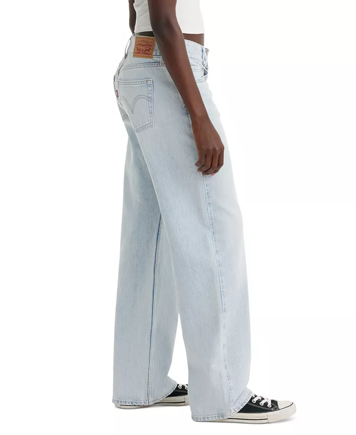 Levi's Women's Super-Low Double-Button Relaxed-Fit Denim Jean Women's Fashion Shoes & Accessories