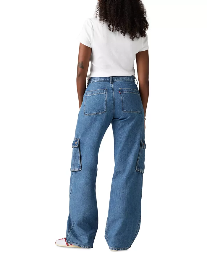 Levi's Women's Super Low Loose-Fit Cargo Jeans Women's Fashion Shoes & Accessories