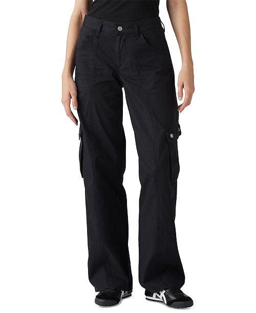 Levi's Women's Super Low Loose-Fit Cargo Jeans Women's Fashion Shoes & Accessories