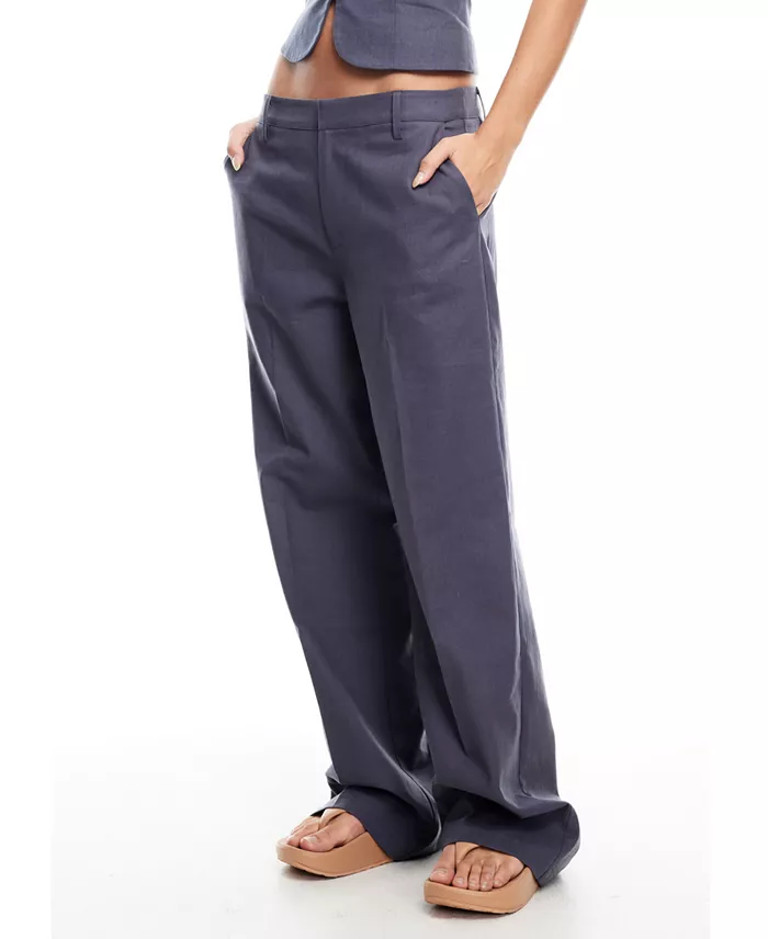 Lioness Women's Cotton Elements Straight-Leg Pants Women's Fashion Shoes & Accessories