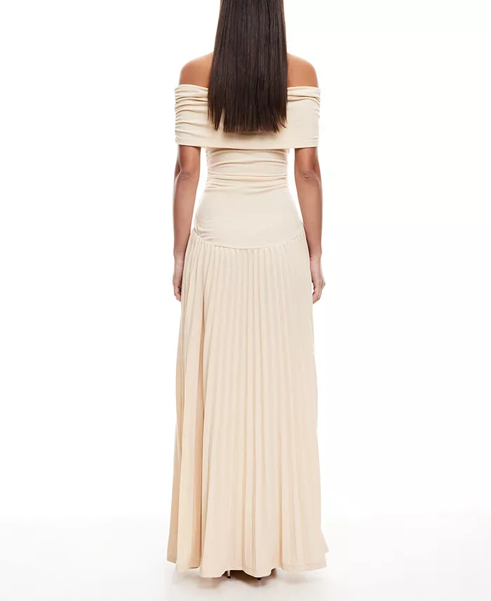 Lioness Women's Field Of Dreams Off-The-Shoulder Maxi Dress Women's Fashion Shoes & Accessories