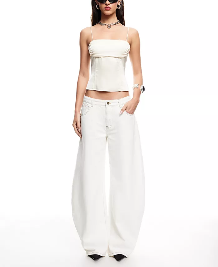 Lioness Women's Humphrey Tie-Strap Camisole Women's Fashion Shoes & Accessories