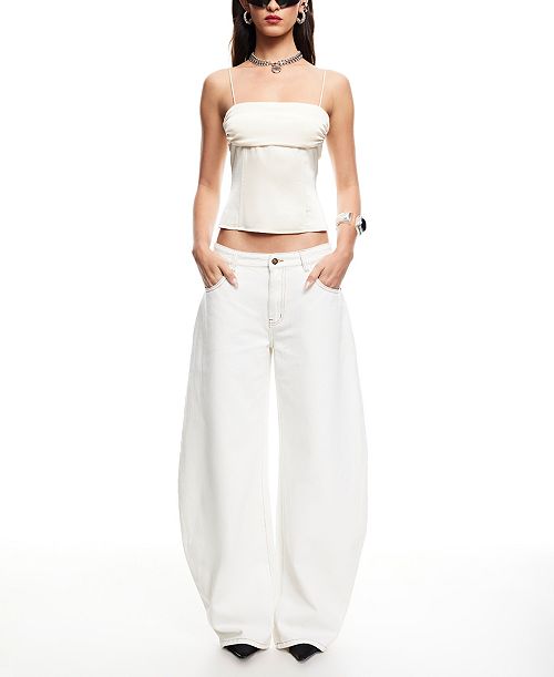 Lioness Women's Humphrey Tie-Strap Camisole Women's Fashion Shoes & Accessories