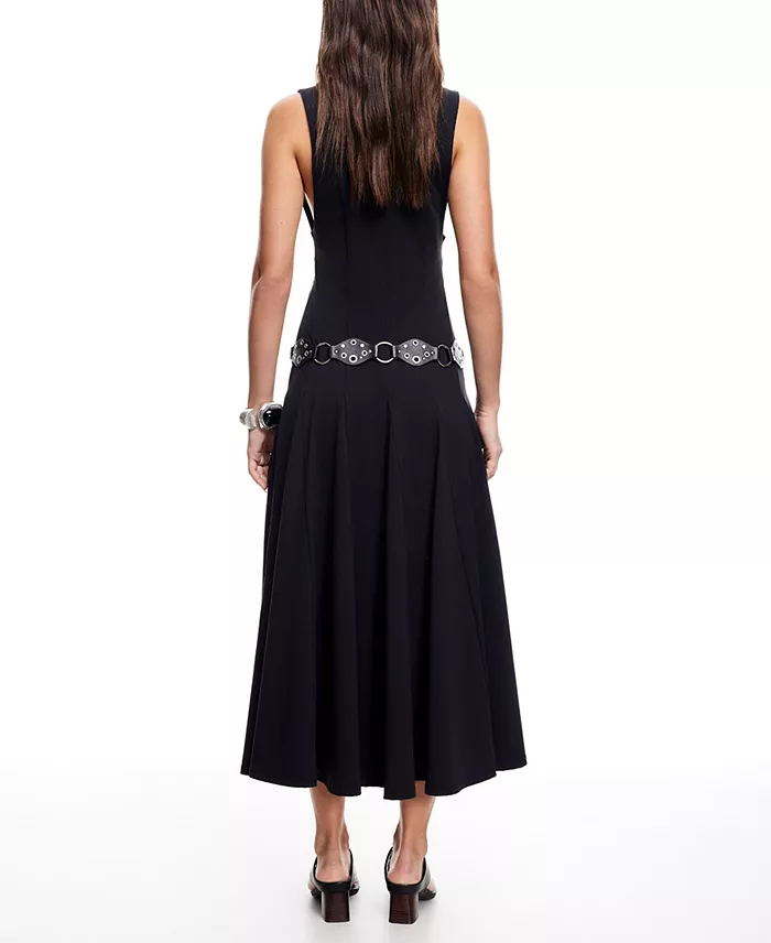 Lioness Women's Indi Midi Dress Women's Fashion Shoes & Accessories