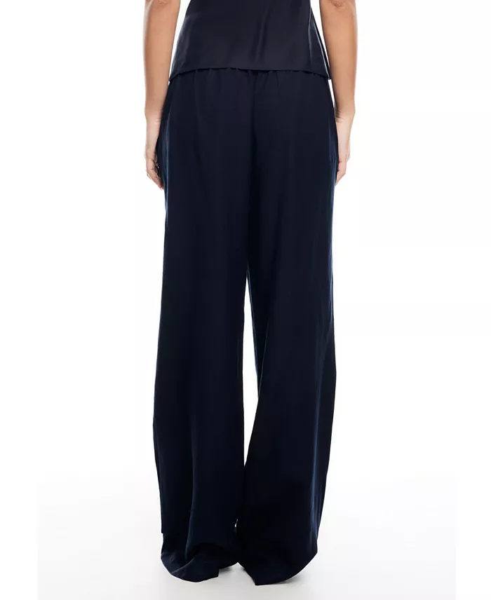 Lioness Women's Linen-Blend Idyllic Pants Women's Fashion Shoes & Accessories