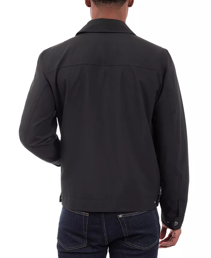 London Fog Men's Hipster Stretch Water-Resistant Full-Zip Jacket Men's Fashion & Accessories
