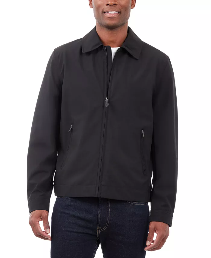 London Fog Men's Hipster Stretch Water-Resistant Full-Zip Jacket Men's Fashion & Accessories
