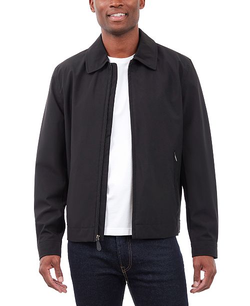 London Fog Men's Hipster Stretch Water-Resistant Full-Zip Jacket Men's Fashion & Accessories