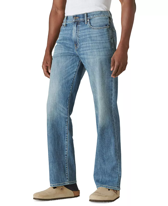 Lucky Brand Men's Relaxed-Fit Straight Whiskered Jeans Men's Fashion & Accessories