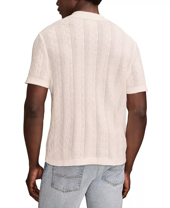 Lucky Brand Men's Short Sleeve Button Down Sweater Men's Fashion & Accessories