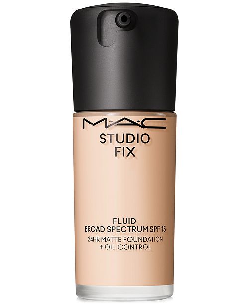 MAC Studio Fix Fluid SPF 15 24Hr Matte Foundation + Oil Control 1 oz. Beauty