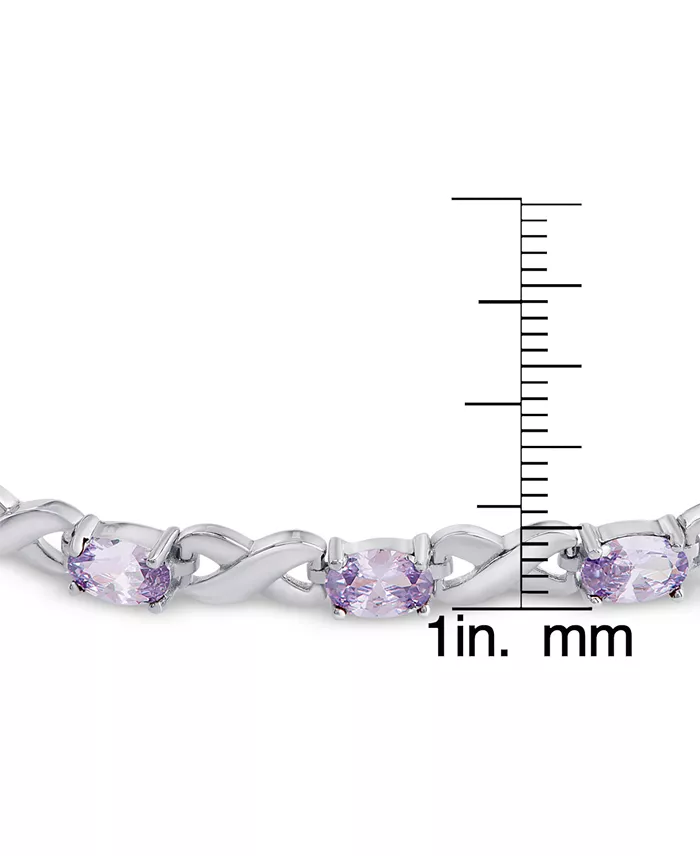 Macy's Amethyst Bolo Bracelet (1-3/4 Ct. T.w.) In Sterling Silver (Also In Blue Topaz Sapphire & Simulated Opal) Jewelry & Watches